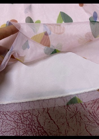 Kız Çocuk Çok Renkli Kalp Desenli Elbise - Görsel 3