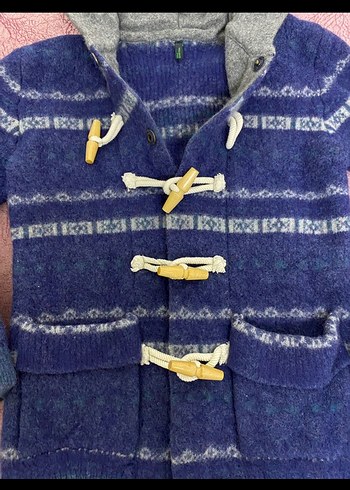 Benetton Erkek Çocuk %100 Yün Hırka - Görsel 2