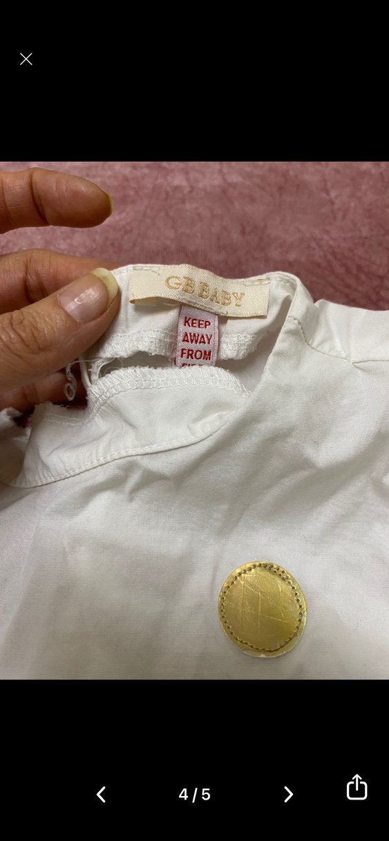 Kız Çocuk Beyaz Renkli Nakışlı Elbise - Görsel 3