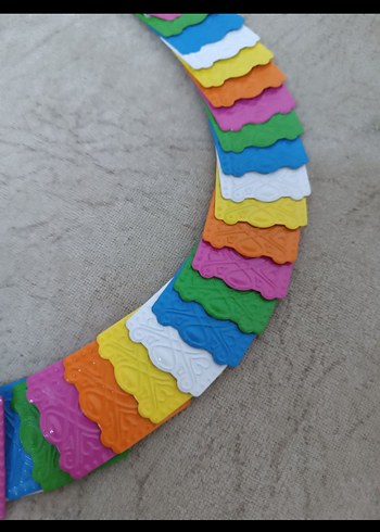 Çok Renkli vintage Kemer - Görsel 4