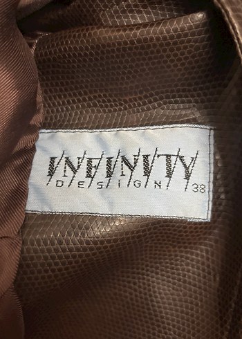 Kahverengi Deri Biker Ceket - Görsel 5