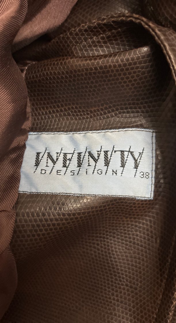 Kahverengi Deri Biker Ceket - Görsel 5