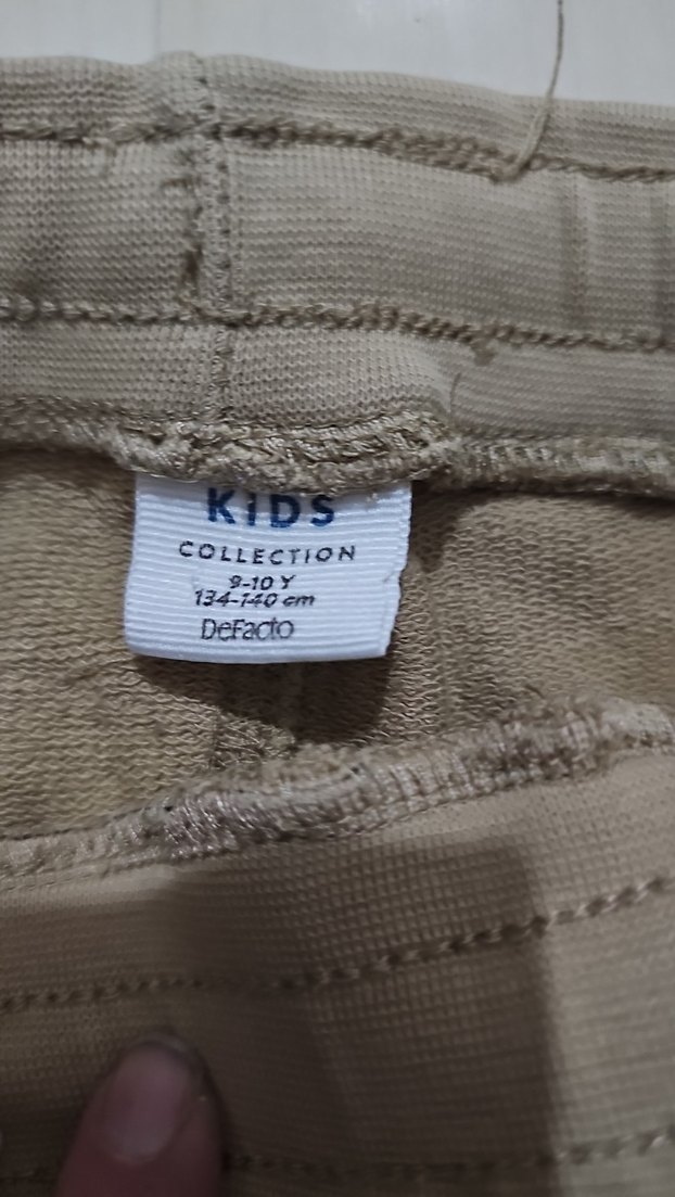 Bej Kadın Keten Salaş Pantolon - Görsel 2