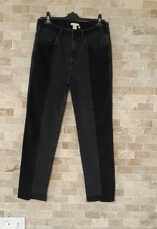 kontrast parçalı jean