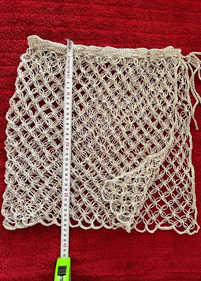 Keten pamuk ipten pareo, plaj eteği - Görsel 3