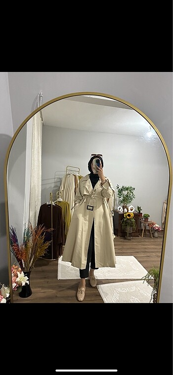 universal Beden ten rengi Renk Oversize Trençkot