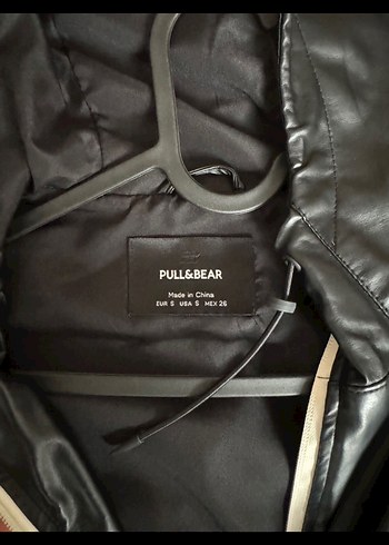 Siyah Kapüşonlu Deri Kadın Ceket - Görsel 5