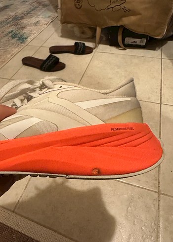 Reebok Beyaz Turuncu Dolgu Topuk Spor Ayakkabı - Görsel 5