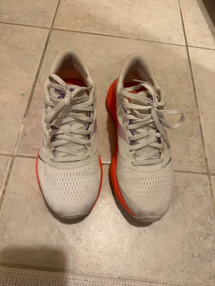 Reebok Beyaz Turuncu Dolgu Topuk Spor Ayakkabı - Görsel 4