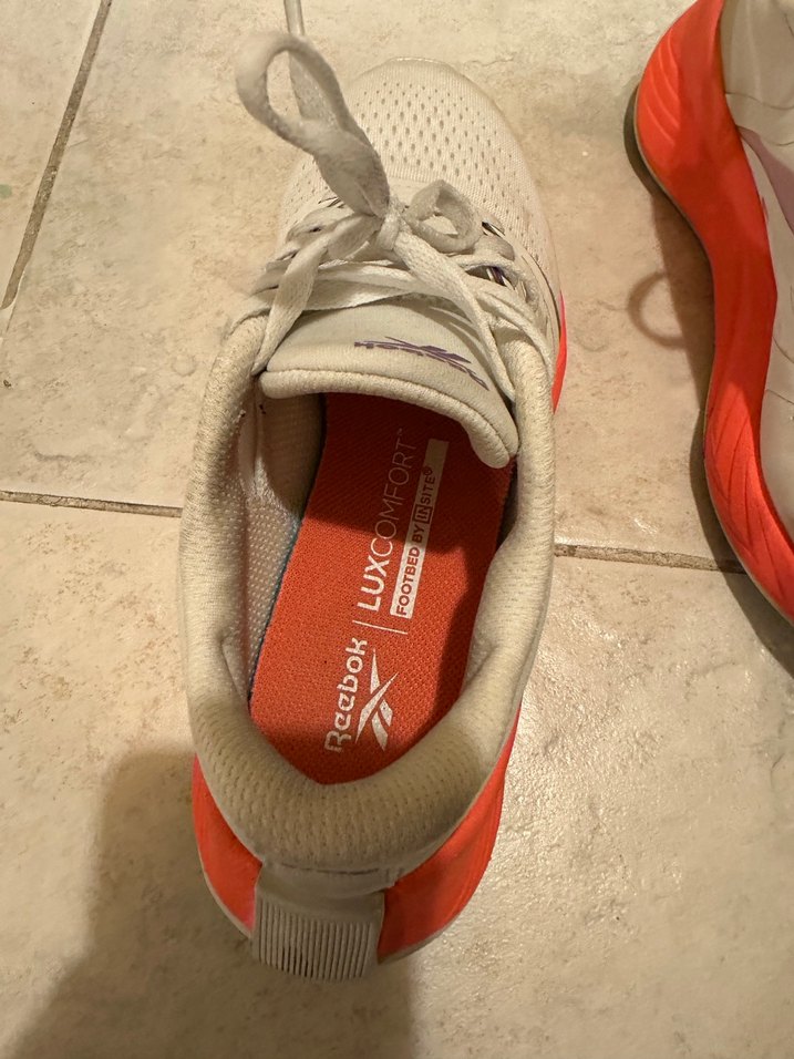 Reebok Beyaz Turuncu Dolgu Topuk Spor Ayakkabı - Görsel 3