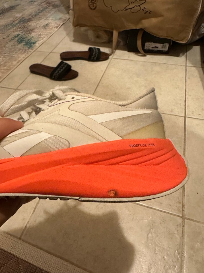 Reebok Beyaz Turuncu Dolgu Topuk Spor Ayakkabı - Görsel 5