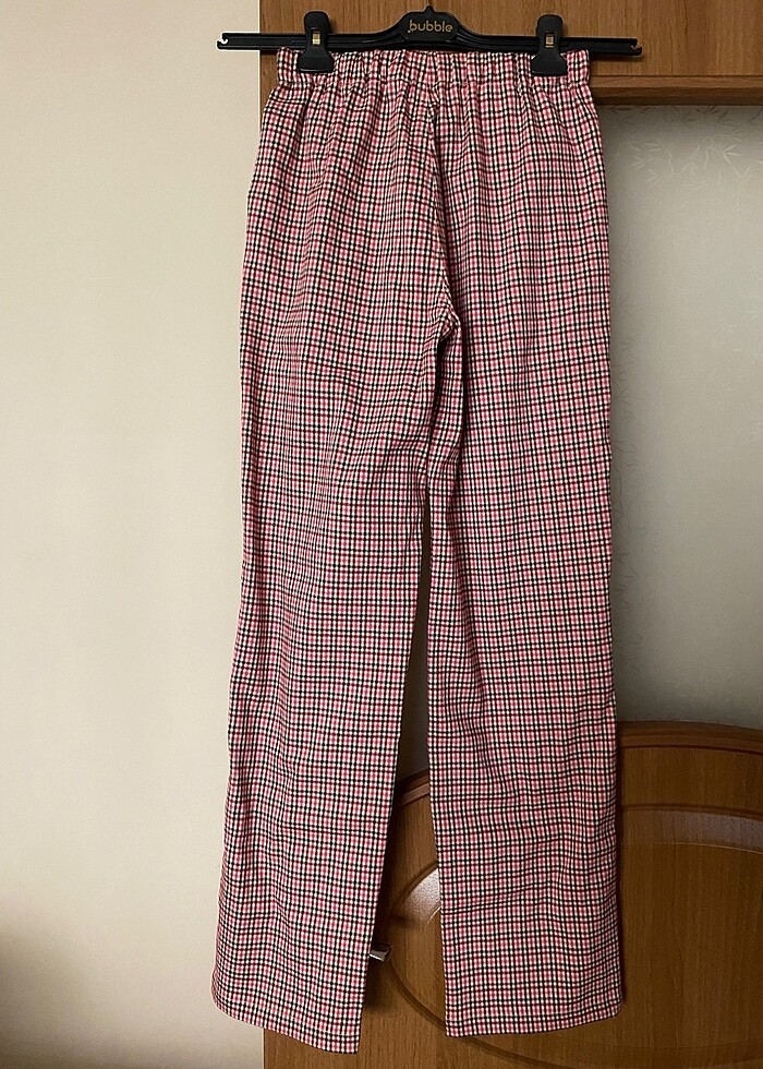 Kareli pantolon - Görsel 4