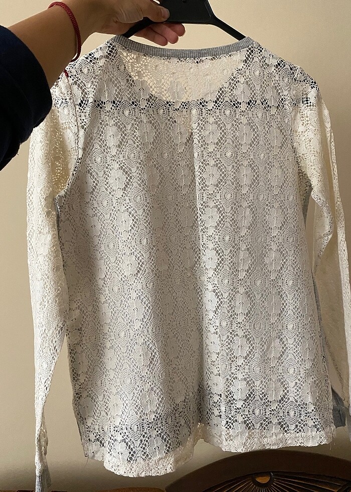 KOTON Arkası Dantelli Bluz - Görsel 2