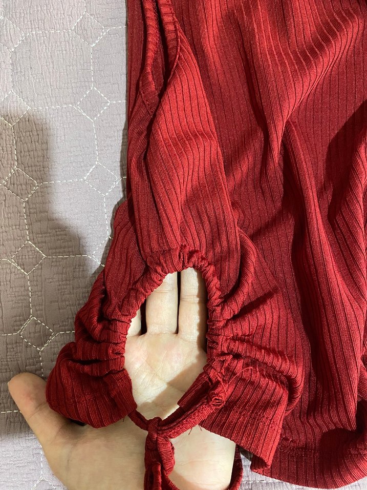 Trendyol Kırmızı Büzgülü Atlet - Görsel 2