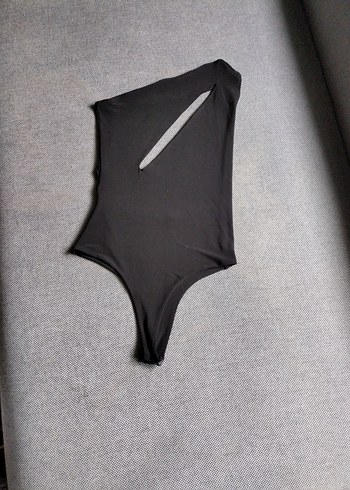 Kadın Siyah Tek Omuzlu Monokini - Görsel 5