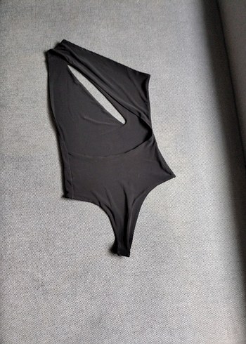 Kadın Siyah Tek Omuzlu Monokini - Görsel 3