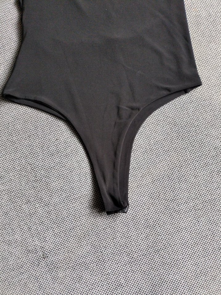 Kadın Siyah Tek Omuzlu Monokini - Görsel 4