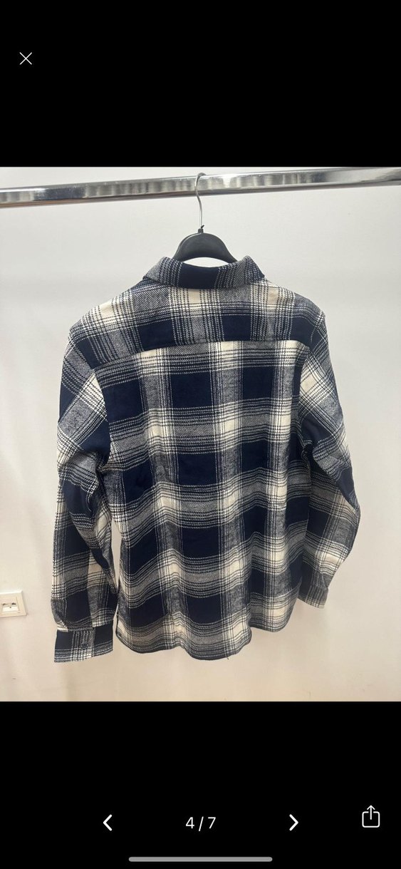 Erkek Gri Denim Uzun Kollu Regular Fit Gömlek - Görsel 3