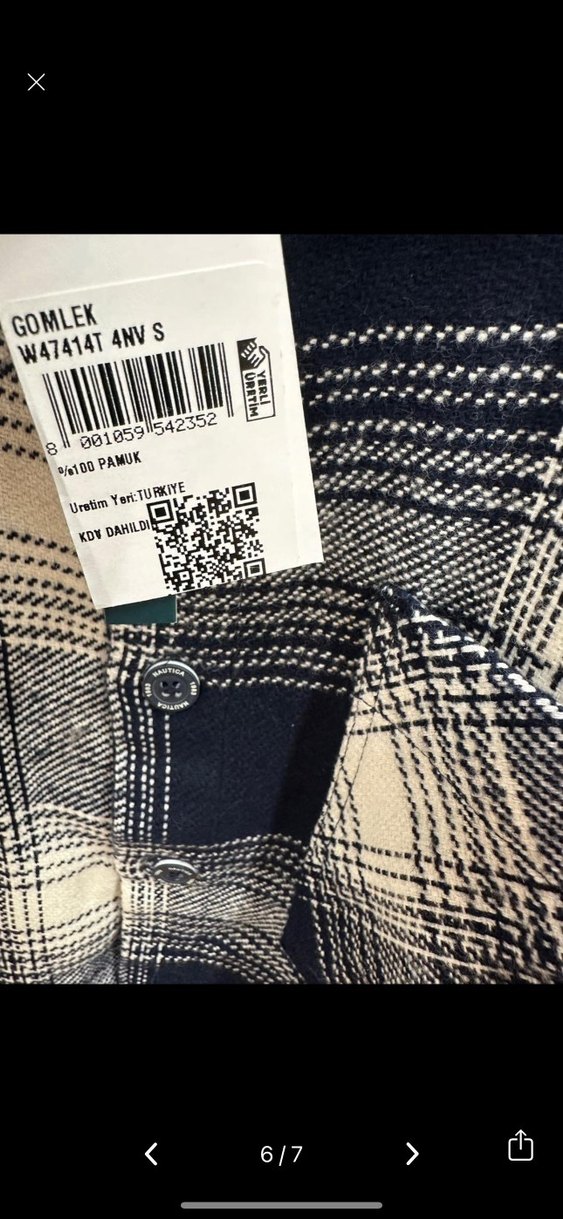 Erkek Gri Denim Uzun Kollu Regular Fit Gömlek - Görsel 5