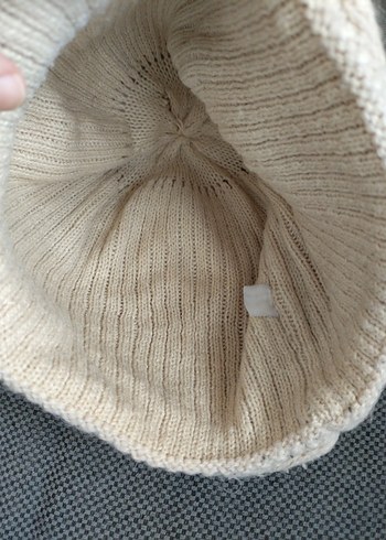 Bej Örgü Kadın Bere - Görsel 4