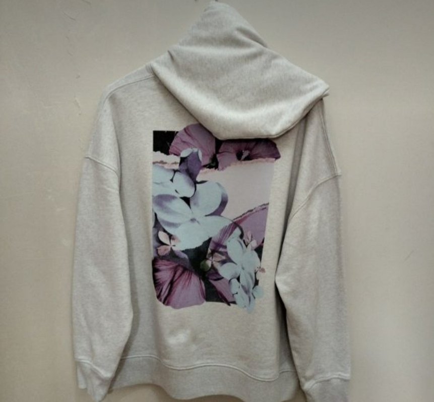 Gri Kapüşonlu Kadın Sweatshirt - Görsel 2