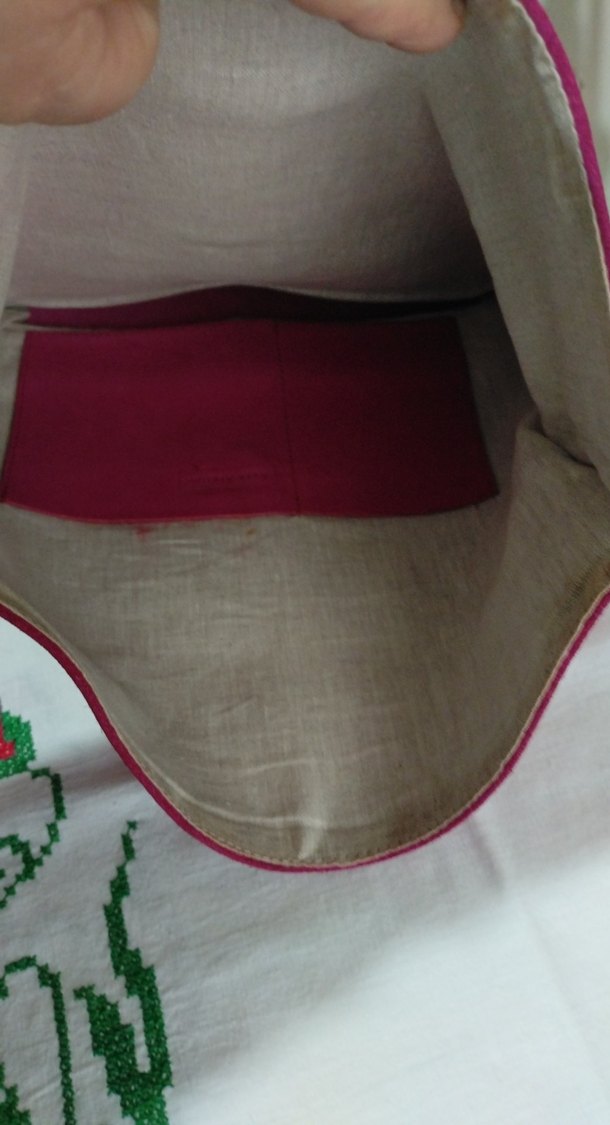 Fuşya Süet Kemerli Kadın Portföy Çanta - Görsel 4