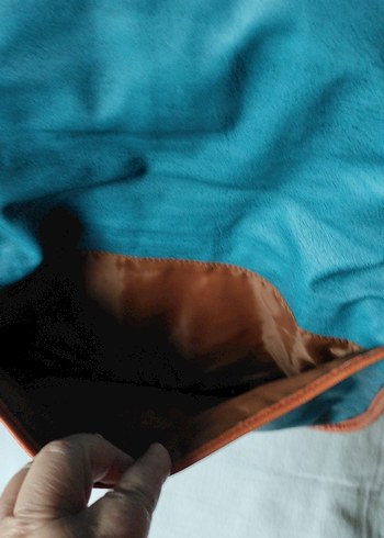 Renkli Nakışlı Deri Bohem Kadın Portföy Çanta. Collezione marka - Görsel 3