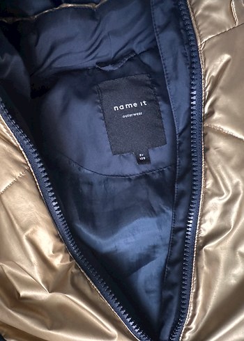 Erkek Çocuk Altın Renk Kapüşonlu Mont - Görsel 3