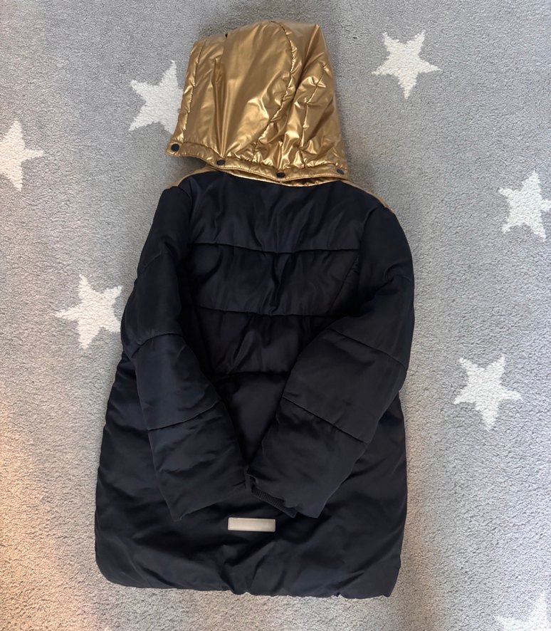 Erkek Çocuk Altın Renk Kapüşonlu Mont - Görsel 2