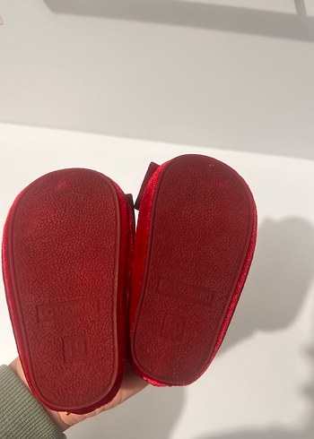 Kız Çocuk Kırmızı Fiyonklu kadife Babet - Görsel 5