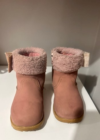 Kız Çocuk Pudra Süet Tokalı Bot - Görsel 2