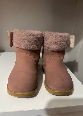 Kız Çocuk Pudra Süet Tokalı Bot - Görsel 5