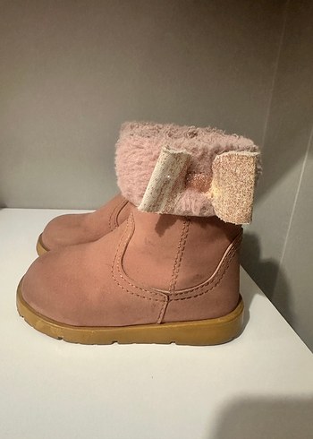 Kız Çocuk Pudra Süet Tokalı Bot - Görsel 3