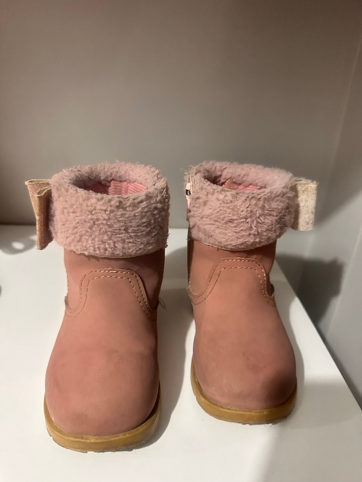 Kız Çocuk Pudra Süet Tokalı Bot - Görsel 2