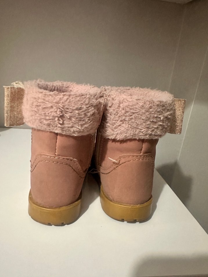 Kız Çocuk Pudra Süet Tokalı Bot - Görsel 4