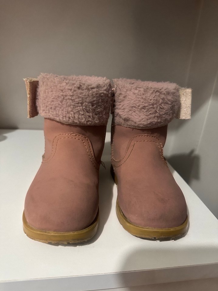 Kız Çocuk Pudra Süet Tokalı Bot - Görsel 5