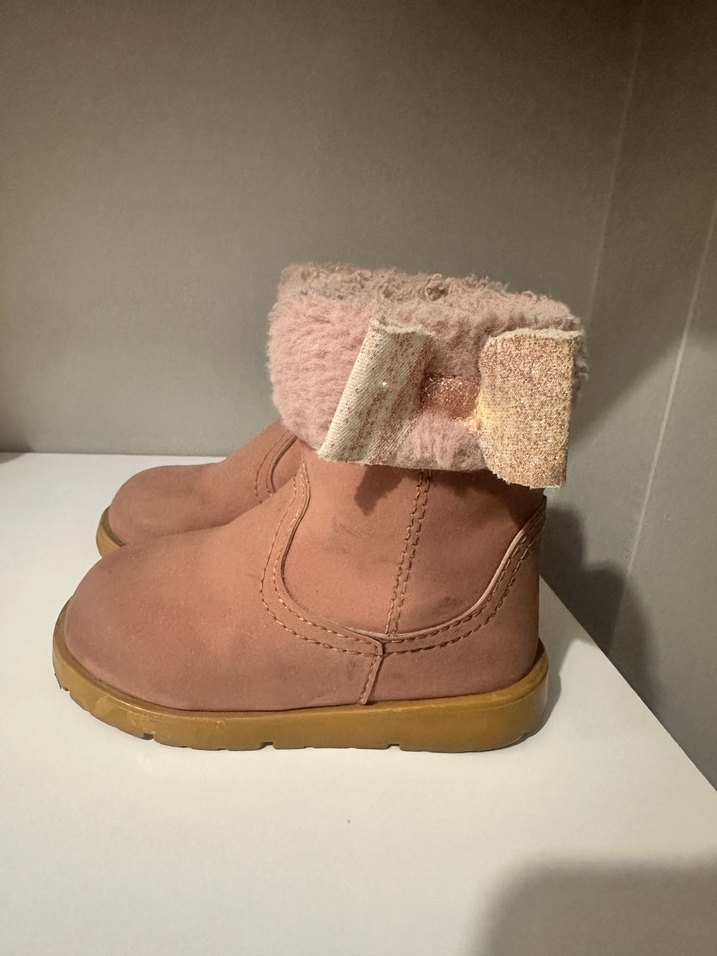 Kız Çocuk Pudra Süet Tokalı Bot - Görsel 3