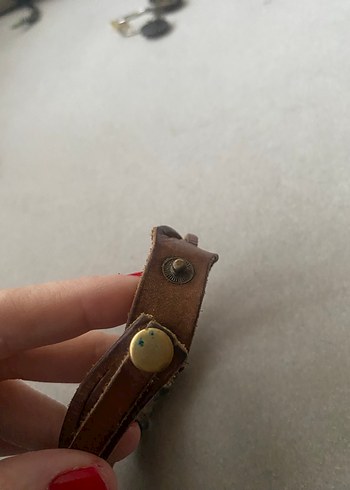 Bohem Kahverengi unisex Deri Bileklik - Görsel 3