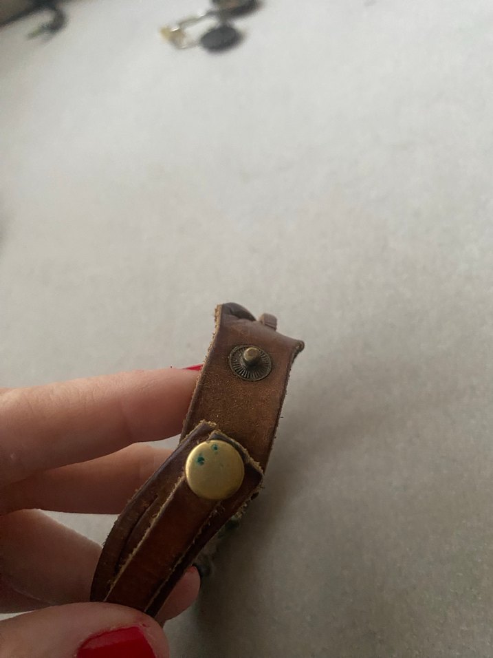 Bohem Kahverengi unisex Deri Bileklik - Görsel 3