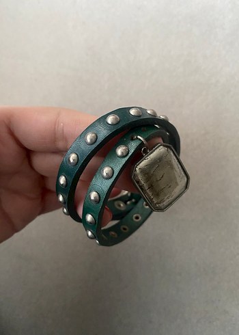 Tokalı Haki Kadın Bileklik - Görsel 4