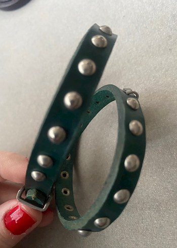 Tokalı Haki Kadın Bileklik - Görsel 3