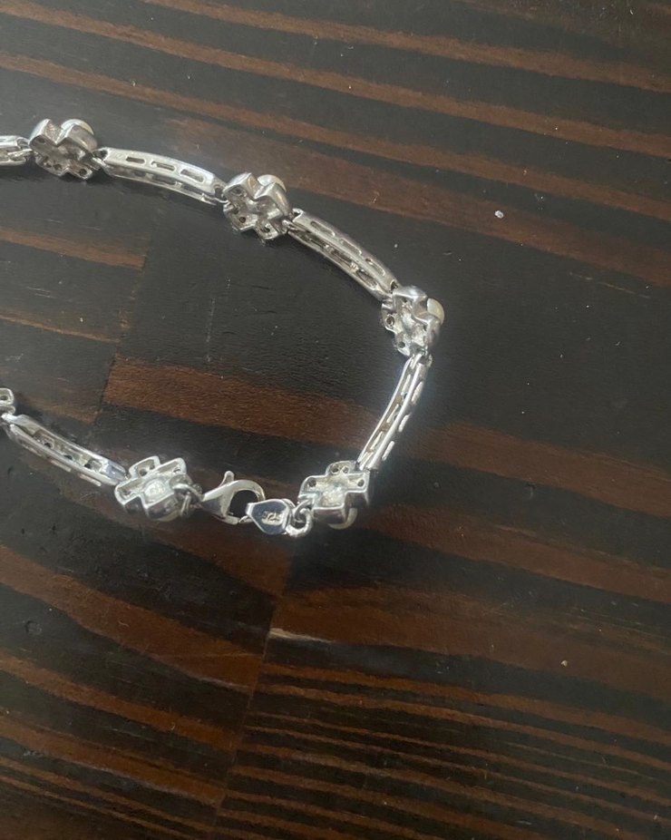 925 ayar gümüş bileklik - Görsel 2