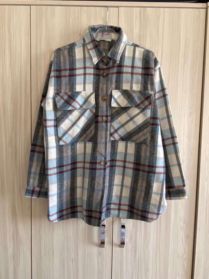 Ekose oduncu kışlık gömlek ceket - Görsel 2