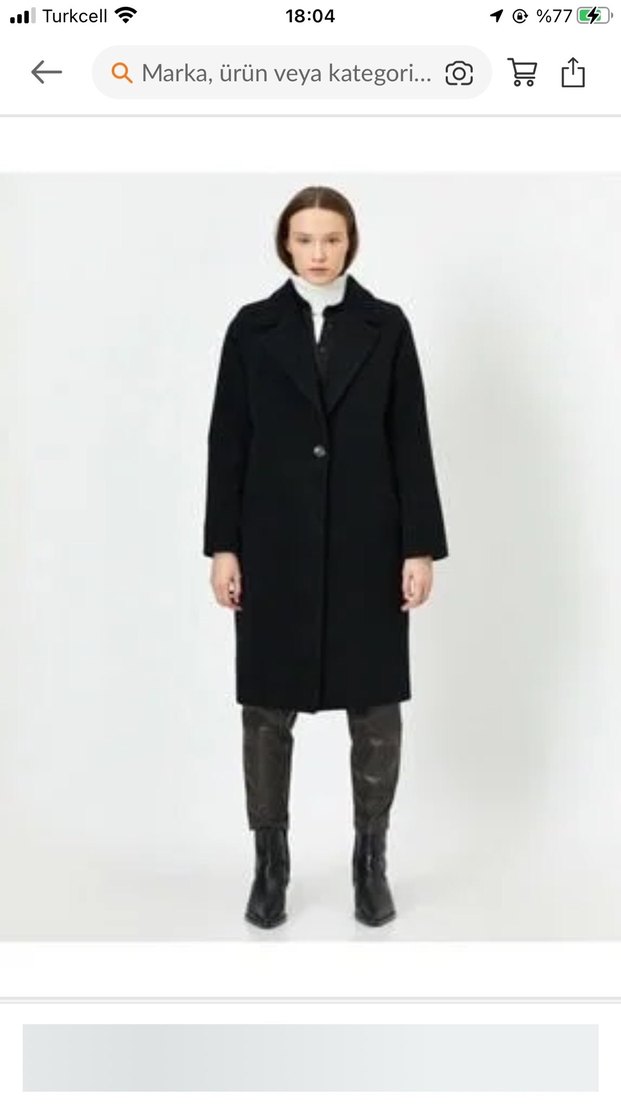 Siyah Uzun Klasik Kaban - Görsel 3