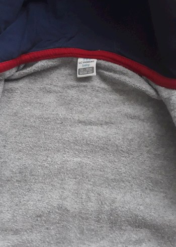 LC Waikiki Erkek Çocuk Gri Kapüşonlu Fermuarlı Sweatshirt