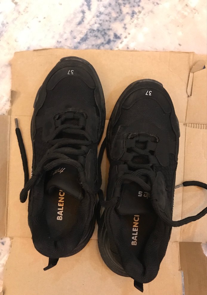 Balenciaga Siyah Platform Spor Ayakkabı - Görsel 3