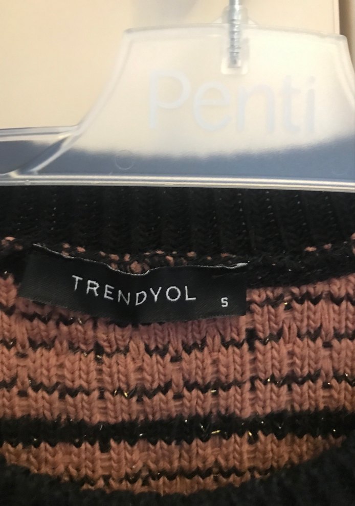 Kadın Kahverengi Örgü Kazak - Görsel 3