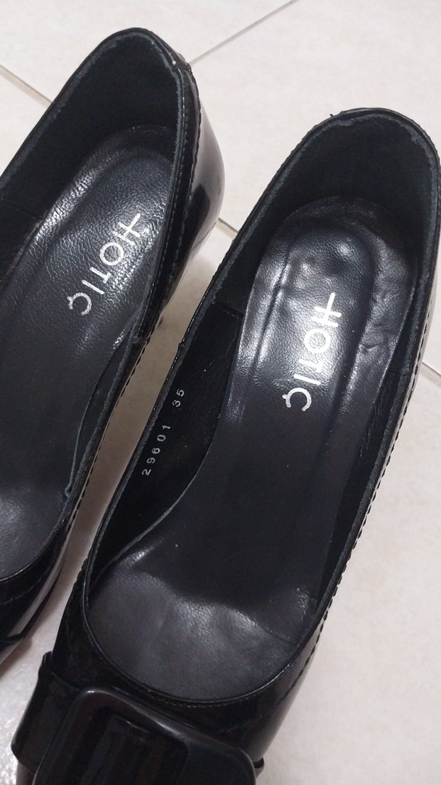 Siyah Tokalı Kadın Topuklu Stiletto - Görsel 2