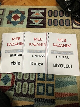 MEB KAZANIM TESTLERİ FİZİK KİMYA BİYOLOJİ