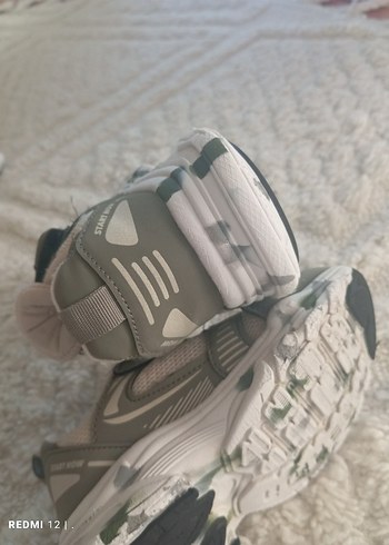 26 Beden gri Renk Gri Erkek Çocuk Spor Ayakkabı Velcro